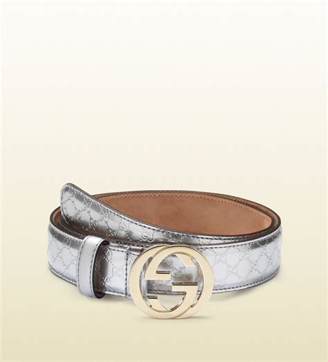 gucci thin matte silver buckle belt|gucci double g belt 3cm.